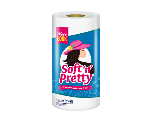 Soft 'N' Pretty Hand Paper Towel (25 rolls) - Ladnek