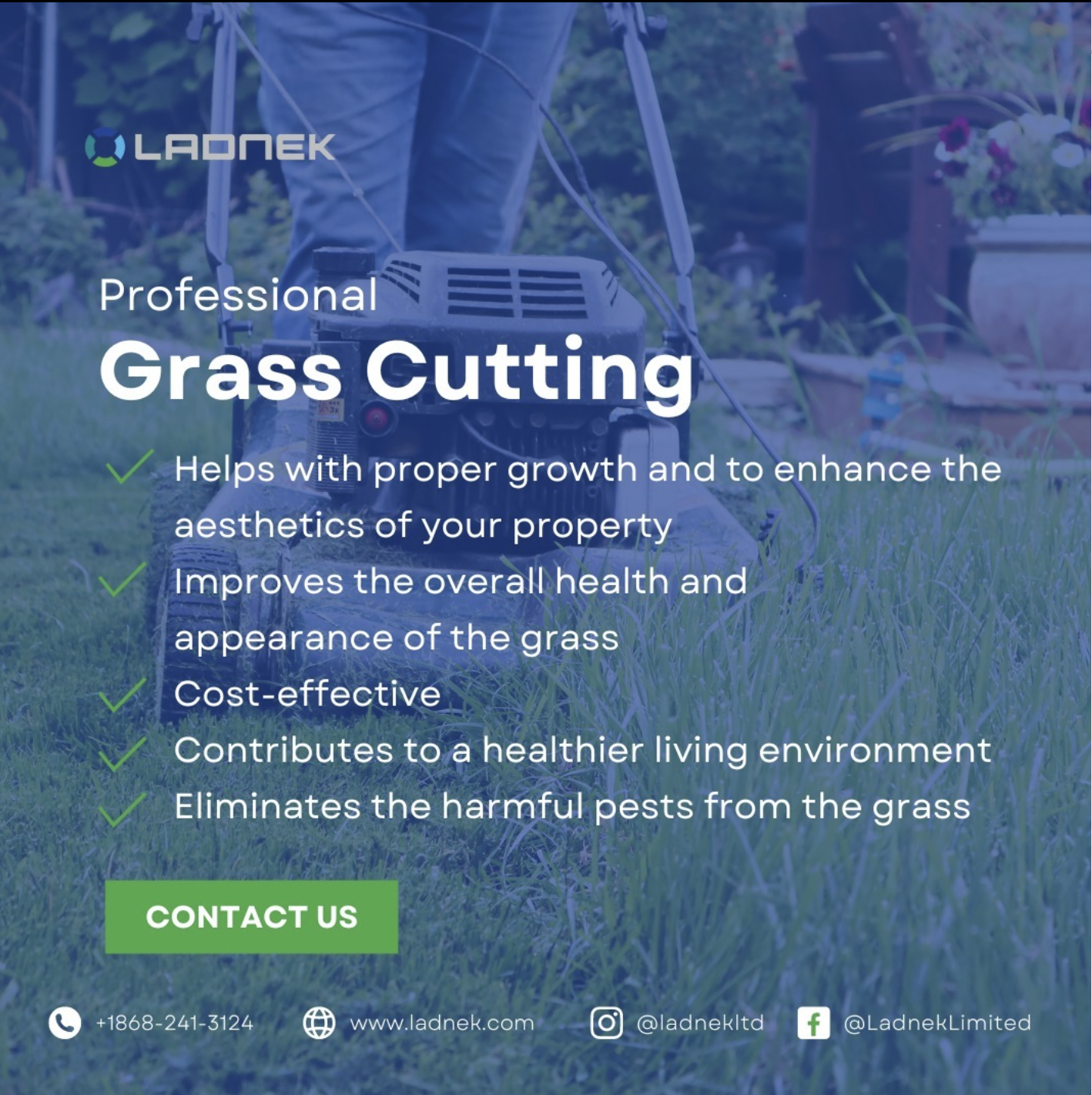 Grass cutting services- ladnek