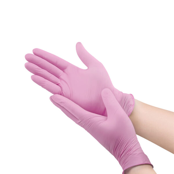 Pink Nitrile Gloves